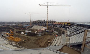 The new Mosaic Stadium, pictured Nov. 9, 2015.