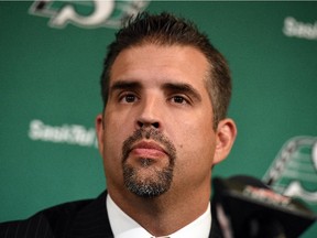 Saskatchewan Roughriders interim GM Jeremy O'Day during a news conference on September 01, 2015.
