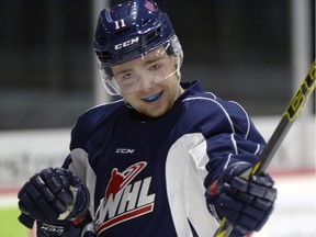 Taylor Cooper, shown in this file photo, scored the winning goal for the Regina Pats in their 3-2 road victory over the Red Deer Rebels on Tuesday.