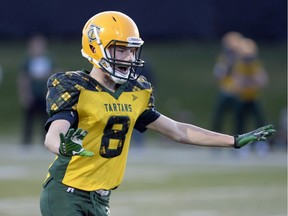 The Campbell Tartans' Jaxon Ford, shown in this file photo, punted for a game-winning single on Thursday.