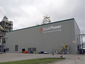 The SaskPower carbon capture and storage facilityis pictured at the Boundary Dam Power Station in Estevan.