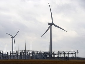 The  Centennial Wind Power Facility near Swift Current on Friday.