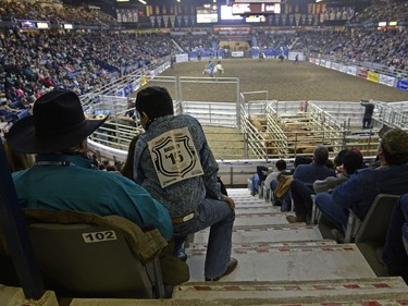 The crowds take in the rodeo at Agribition held at the Brandt Centre in Regina, Sask. on Saturday Nov. 28, 2015.