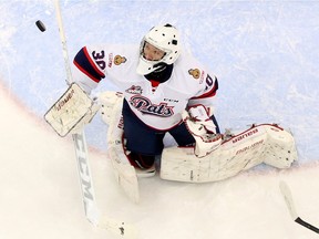 Regina Pats goaltender Jordan Hollett