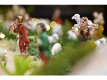 A sheperd figurine is part of a presepio at the home of Orazio Giannini in Regina, Sask. on Sunday Dec. 6, 2015. The model illustrates aspects of the Christmas story, set in an Italian context. Michael Bell/Regina Leader-Post