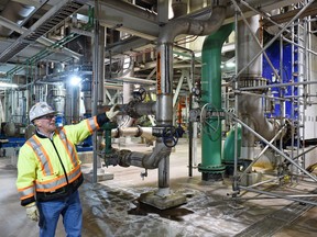 ESTEVAN SK: DECEMBER 07, 2015 -- Dave Jobe, director carbon capture for SaskPower during  a tour of the Boundary Dam Carbon Capture plant just outside of Estevan on December 07, 2015. (DON HEALY/Regina Leader-Post)
