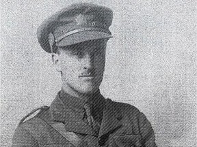 Lt. Neville Ricketts, who just before Christmas 1915 joined the Canadian Expeditionary Force's 5th Battalion in France.