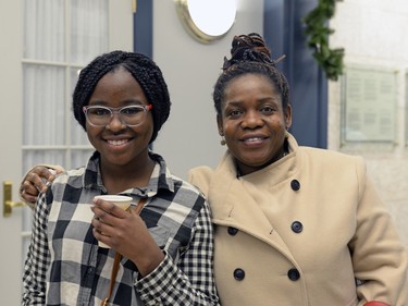 Olufunto Fasunwon and Olabisi Adeneye at Old-fashioned Victorian Christmas at Government House in Regina, Sask. on Saturday December 12, 2015.