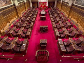 The Senate chamber on Parliament Hill.