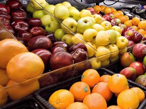 Produce on display in a Quebec grocery store. Food prices are expected to rise by more than $360 for the average household in 2016.