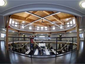 An interior look of the newly opened The Sun Lodge or the "pîsimokamik," in Regina on Friday.