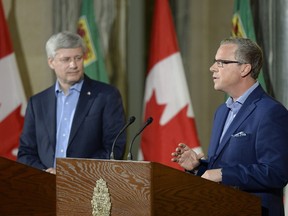 Column: First, Brad Wall declines to push Prime Minister Stephen Harper for a new equalization deal — then he asks Justin Trudeau for a new equalization deal.