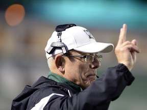 University of Regina Rams head coach Mike Gibson, shown during a game on Sept. 4, 2015, has seen all kinds of coaching changes in the CFL.