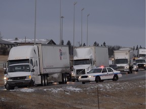 Freezing rain and snow overnight made for slippery road conditions in and around Regina.