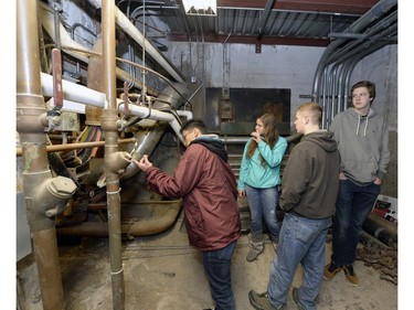 Prairie South School Division student Michael Navato, Assiniboia Composite High School student Cassidy Anderson, Conner Poultom from Coronach High School   and Stephan Cartman from Peacock Collegiate in Moose Jaw.