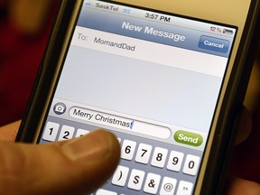 SaskTel estimates its customers will make a total of 750,000 long-distance calls and send six million text messages on Christmas Day.