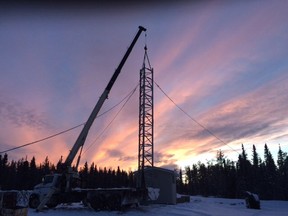 Tower stacking at Black Lake. SaskTel announced Monday that new cellular towers serving the communities of Stony Rapids and Black Lake are fully operational. The extension of wireless cellular service to these northern communities was made possible through the partnership between SaskTel, Athabasca Basin Development Corp. and Huawei Canada. This partnership encourages communities to raise funds to assist in installing cellular infrastructure where it may not be economically feasible for SaskTel to do so.