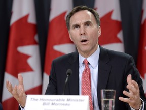 Finance Minister Bill Morneau says the Liberals are committed to balancing the books by 2019-20 and cutting taxes for the middle class.