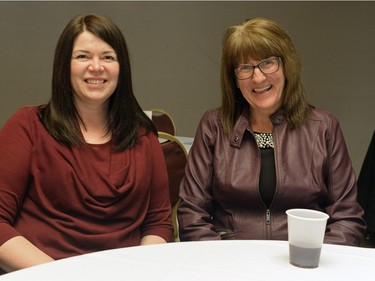 Connie Dillman and Arlene Kary at Robbie Burns Tartan Ceilidh held at St. Mary's Hall in Regina, Sask. on Saturday January 23, 2016.