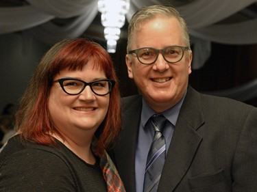 Deanna Tanner and Wayne Rempel at Robbie Burns Tartan Ceilidh held at St. Mary's Hall in Regina, Sask. on Saturday January 23, 2016.