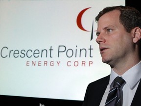 Crescent Point Energy CEO Scott Saxberg says the Calgary-based oil and gas producer is trimming its budget this year, but expects to see five per cent more production than in 2015.