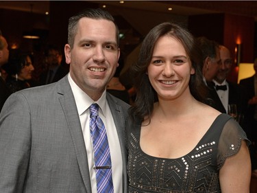 Grant Smith and Emily Sine at a New Year's Eve black tie gala event at the DoubleTree hotel in Regina on Thursday, December 31, 2015.