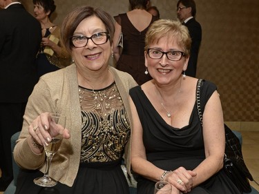 Lorna Klein and Martha Taylor at a New Year's Eve black tie gala event at the DoubleTree hotel in Regina on Thursday, December 31, 2015.