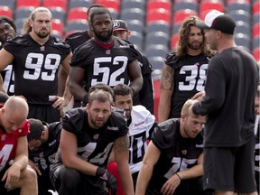 The Riders signed Shawn Lemon (52), shown here in a 2015 file photo, on Friday