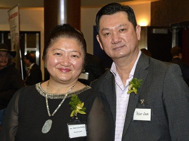 Peter and Minh Lien at a Chinese New Year celebration, organized by the Regina branch of the Chinese Freemasons of Canada, held at the Casino Regina Show Lounge on Saturday Jan. 30, 2016.