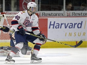 Regina Pats defenceman Riley Bruce made his WHL debut on the weekend.