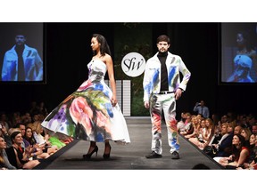 In its fifth year, Saskatchewan Fashion Week, which will run from May 12 to 14, 2016, will showcase fashion designers from Regina, Saskatoon, Punnichy and Toronto. Veteran Regina fashion designer Dean Renwick will be back. Last year, these Renwick designs tagged by artist David Loren, known as Jarus, were a real crowd pleaser.