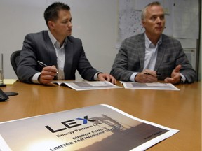 Dean Popil, chief investment officer of Lex Capital Management (left) and Craig Lothian, president and CEO of Lex Capital Management, shown in this 2012 file photo,  raised $142.5 million in its latest offering,  Lex Energy Fund III.