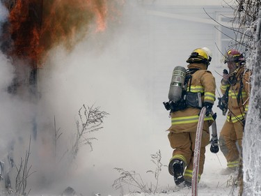 Regina Fire and Protective Services were called to a stubborn garage fire on the 1400 block Retallack Street Wednesday afternoon.