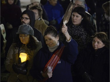A candlelight vigil for La Loche was held at the Saskatchewan Legislature in Regina Wednesday night.