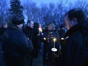 A candlelight vigil for La Loche was held in Regina Wednesday night.