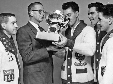 The legendary Ernie Richardson curling team in an undated file photo.