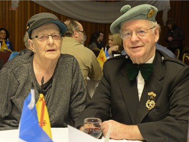 Rita and John Hall at Robbie Burns Tartan Ceilidh held at St. Mary's Hall in Regina, Sask. on Saturday January 23, 2016.