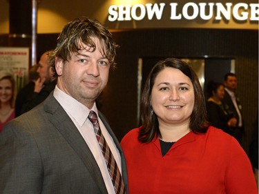 Roger Descottes and Carla Harris at a Chinese New Year celebration, organized by the Regina branch of the Chinese Freemasons of Canada, held at the Casino Regina Show Lounge on Saturday Jan. 30, 2016.