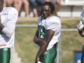 Running back Melvin Abankwah returns to the Riders after being released after the pre-season in 2015.