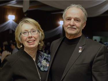 Sharie and Earle Argue at Robbie Burns Tartan Ceilidh held at St. Mary's Hall in Regina, Sask. on Saturday January 23, 2016.