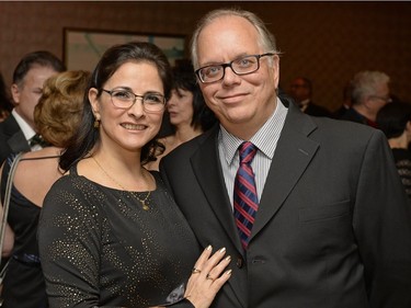 Surley Londono Montoya and Ken Malegus at a New Year's Eve black tie gala event at the DoubleTree hotel in Regina on Thursday, December 31, 2015.