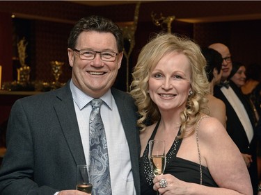 Warren Woods and Shelly Sundholm at a New Year's Eve black tie gala event at the DoubleTree hotel in Regina on Thursday, December 31, 2015.