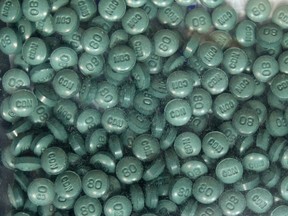 File — Fentanyl pills.