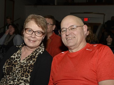 Barb and Ed Slywka at a performance of the radio show This is That at The Artesian on 13th in Regina on Saturday Feb. 20, 2016.