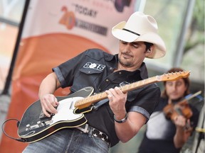 Brad Paisley, shown performing on NBC's Today Show on Sept. 4, 2015, is playing the Brandt Centre on Feb. 20.