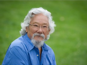 Environmentalist David Suzuki , whose Blue Dot Declaration encourages municipalities to report on how their policies impact the environment