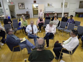 Saskatchewan's four political parties sit and discuss affordable rental housing 'fishbowl' hosted by the Queen City Tenants Association.