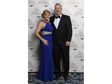 Natasha and Mike Blaisdell at the Bowties & Sweethearts gala held at the Hotel Saskatchewan in Regina on Saturday Feb. 6, 2016.