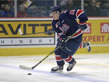 Regina Pats forward Rykr Cole (22) during a game held at the Brandt Centre in Regina on Sunday Feb. 21, 2016.