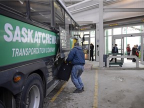 The Saskatchewan Transportation Company (STC) bus depot in Regina in 2012.